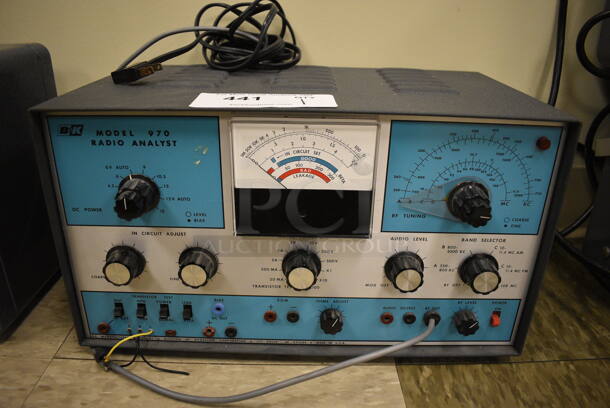 BK Precision Model 970 Metal Radio Analyst Unit. 15x9x9. (Midtown 2: Room 105)