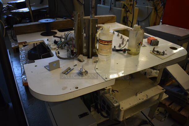Commercial Table w/ Moving Part and Power Box on Commercial Casters. 48x48x43 (Midtown 1: Room 122) - Image 9 of 9