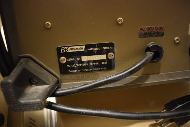 2 BK Precision Model 1535A Metal 35MHz Oscilloscopes. 110-120/220-240 Volts. 11x16x8. 2 Times Your Bid! (Midtown 2: Room 105) - Image 6 of 6