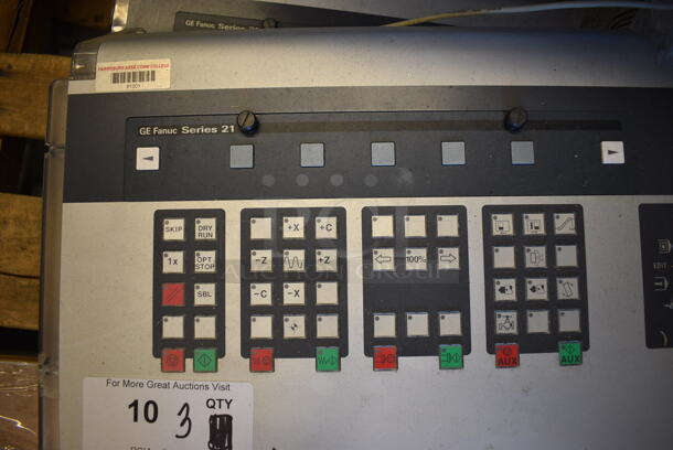 3 Emco Model X9B000 GE Fanuc Series 21 Mill Lathe Control Panels. 27x13x15. 3 Times Your Bid! (Midtown 1: Room 122) - Image 4 of 6