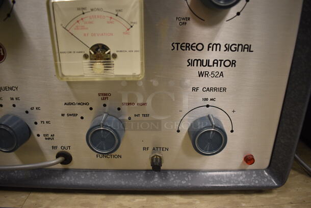 WR-52A Metal Stereo FM Signal Simulator. 13.5x7.5x10.5. (Midtown 2: Room 105) - Image 5 of 8