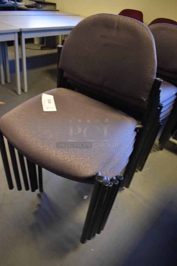 5 Purple Stackable Chairs. Stock Picture Used. 20x18x32. 5 Times Your Bid! (Midtown 2: Room 130) - Image 3 of 6
