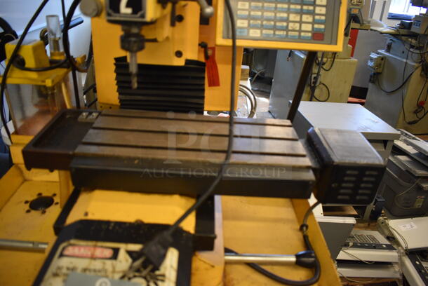 WOW! Dyna Myte Model 2400 Metal Commercial Countertop Vertical Milling Machine on Metal Cart w/ Additional Pieces. 30x34x28, Cart: 22x50x55 (Midtown 1: Room 122) - Image 5 of 12