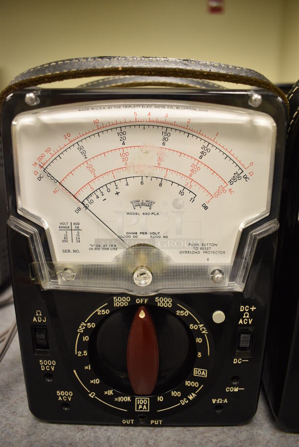 3 Triplet Model 630-PLK Metal Voltmeter. 5.5x3.5x8. 3 Times Your Bid! (Midtown 2: Room 105) - Image 4 of 4