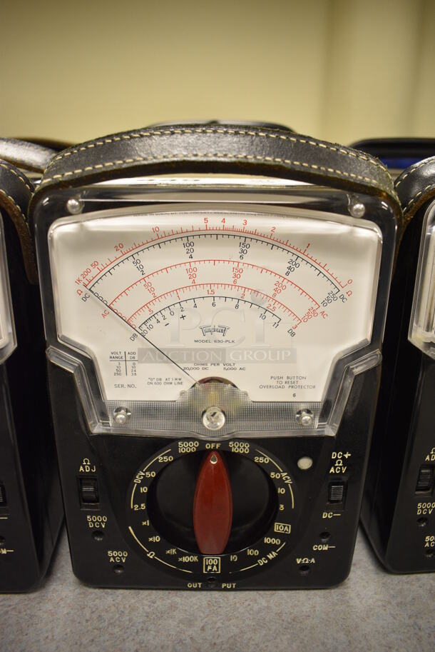 3 Triplet Model 630-PLK Metal Voltmeter. 5.5x3.5x8. 3 Times Your Bid! (Midtown 2: Room 105)