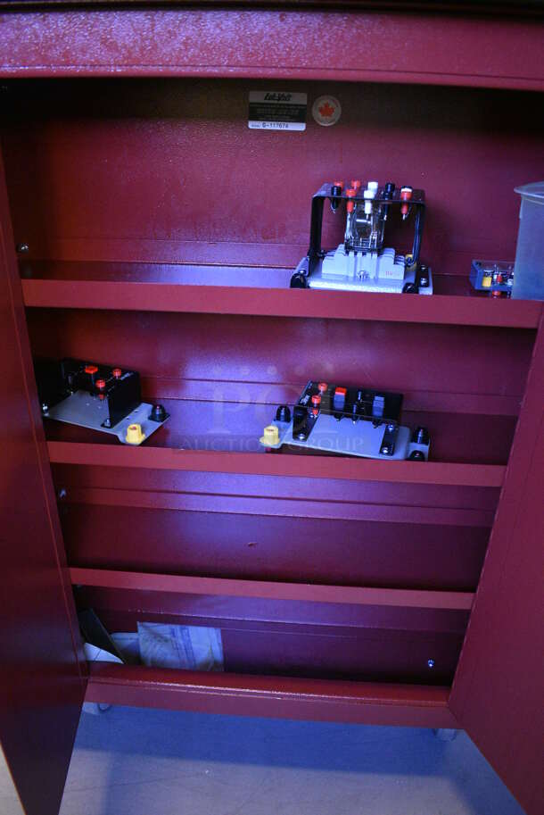 Lab-Volt Metal Commercial Training System Cart w/ Contents on Commercial Casters. 40x28x60. (Midtown 2: Room 130) - Image 8 of 10