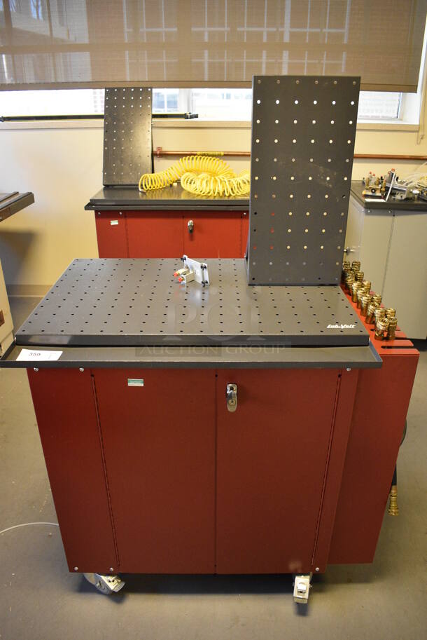 Lab-Volt Metal Commercial Training System Cart w/ Contents on Commercial Casters. 40x28x60. (Midtown 2: Room 130)