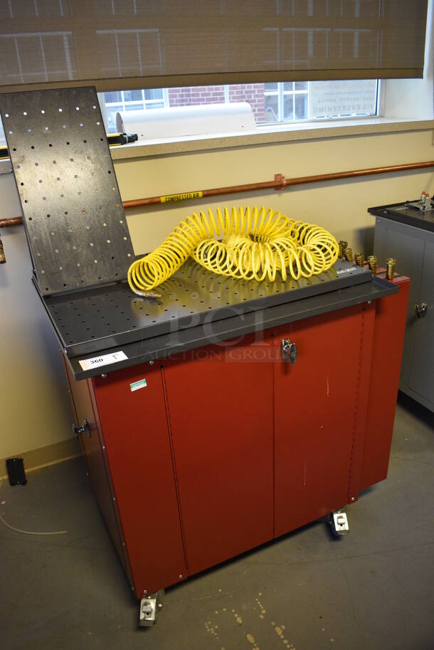 Lab-Volt Metal Commercial Training System Cart w/ Contents on Commercial Casters. 40x28x60. (Midtown 2: Room 130) - Image 2 of 6