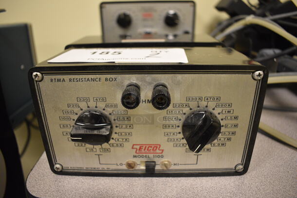 2 Eico Model 1100 Metal RTMA Resistance Box. 6.5x3.5x4. 2 Times Your Bid! (Midtown 2: Room 105)