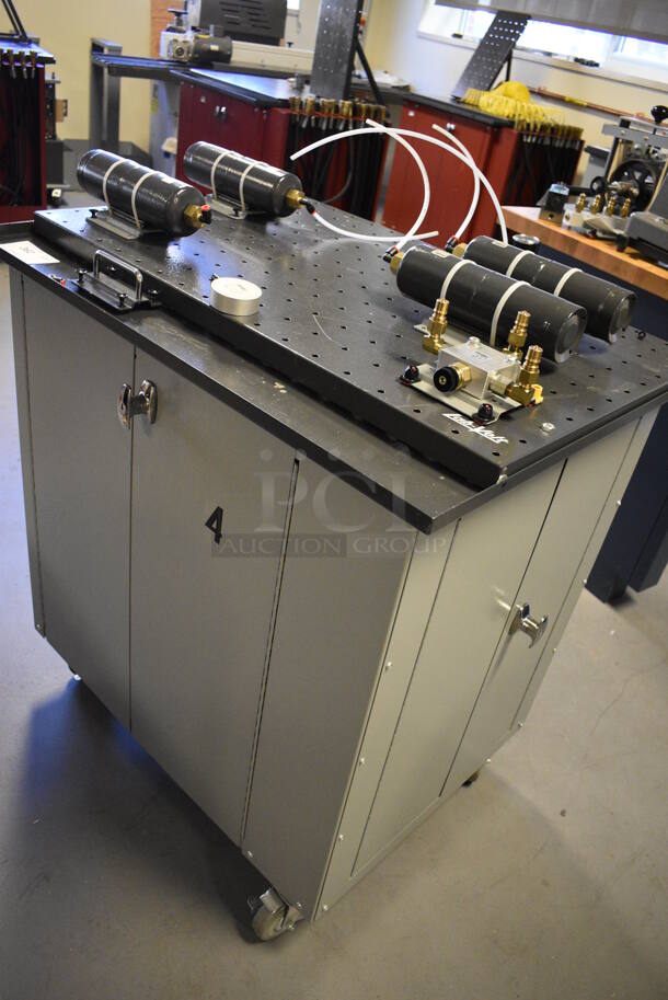 Lab-Volt Metal Commercial Training System Cart w/ Contents on Commercial Casters. 35x28x37. (Midtown 2: Room 130) - Image 2 of 6