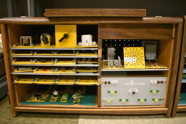Wood Pattern Box w/ Various Items Including Model TM9 Peaking Transformer. 7x13x11. (Midtown 2: Room 105) - Image 2 of 4