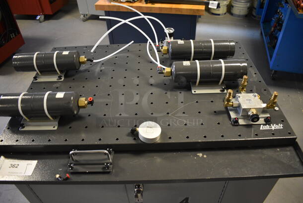 Lab-Volt Metal Commercial Training System Cart w/ Contents on Commercial Casters. 35x28x37. (Midtown 2: Room 130) - Image 3 of 6