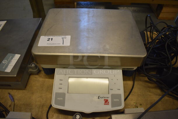 Ohaus Model OCE12001 Explorer Pro Metal Commercial Countertop Scale. 14x16x5 (Midtown 1: Room 122)
