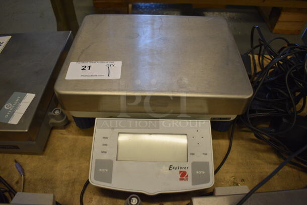 Ohaus Model OCE12001 Explorer Pro Metal Commercial Countertop Scale. 14x16x5 (Midtown 1: Room 122) - Image 1 of 5