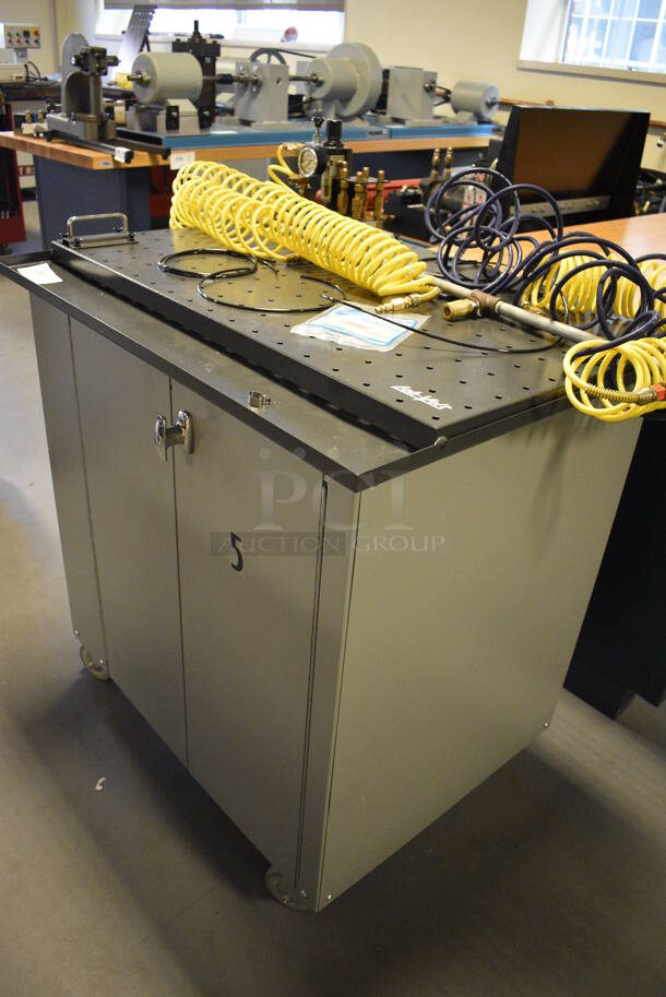 Lab-Volt Metal Commercial Training System Cart w/ Contents on Commercial Casters. 35x28x37. (Midtown 2: Room 130) - Image 2 of 5