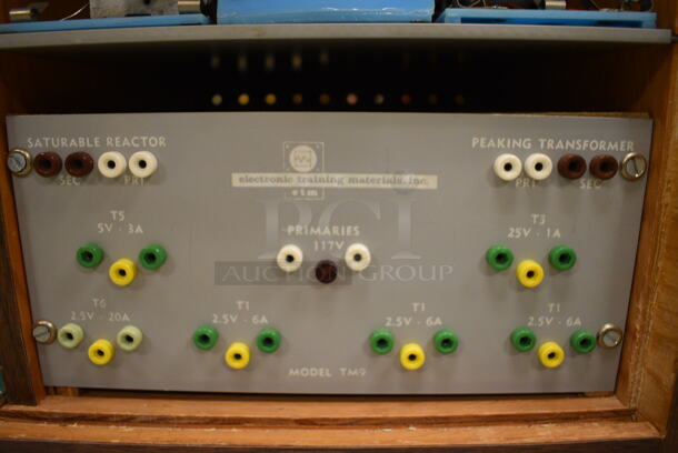 Wood Pattern Box w/ Various Items Including Model TM9 Peaking Transformer. 7x13x11. (Midtown 2: Room 105) - Image 5 of 6