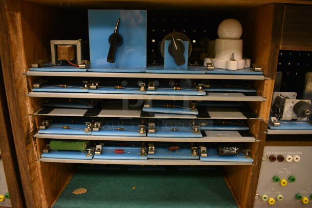Wood Pattern Box w/ Various Items Including Model TM9 Peaking Transformer. 7x13x11. (Midtown 2: Room 105) - Image 6 of 6