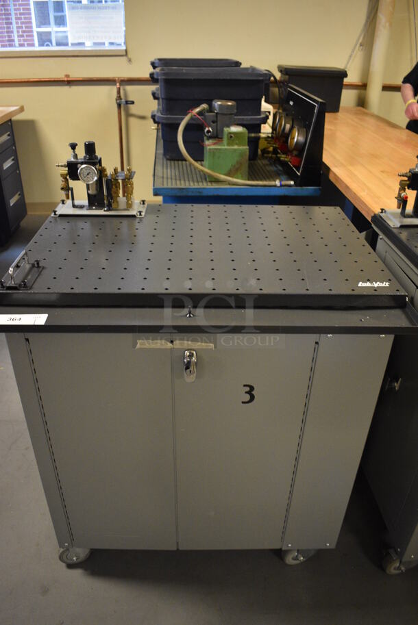 Lab-Volt Metal Commercial Training System Cart w/ Contents on Commercial Casters. 35x28x37. (Midtown 2: Room 130)