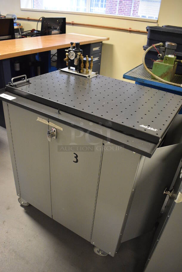 Lab-Volt Metal Commercial Training System Cart w/ Contents on Commercial Casters. 35x28x37. (Midtown 2: Room 130) - Image 2 of 5