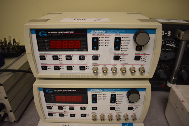 2 Global Specialties Model 105-2120 20MHz Sweet Function Generator. 11x9x5.5. 2 Times Your Bid! (Midtown 2: Room 105)