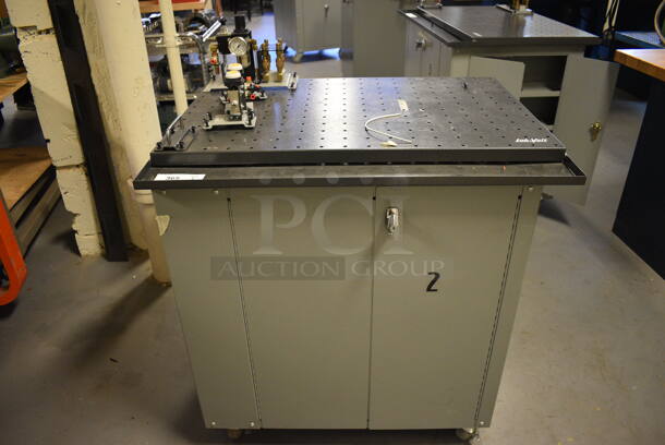 Lab-Volt Metal Commercial Training System Cart w/ Contents on Commercial Casters. 35x28x37. (Midtown 2: Room 130)