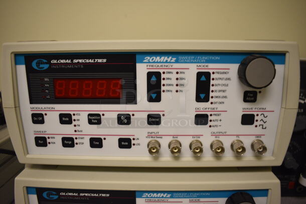 2 Global Specialties Model 105-2120 20MHz Sweet Function Generator. 11x9x5.5. 2 Times Your Bid! (Midtown 2: Room 105) - Image 3 of 6