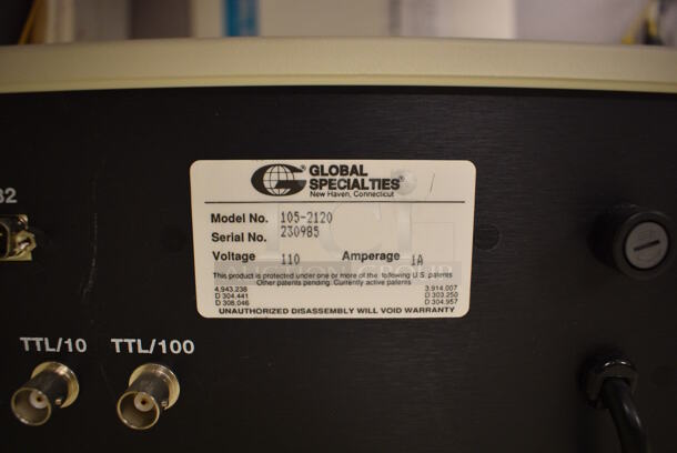 2 Global Specialties Model 105-2120 20MHz Sweet Function Generator. 11x9x5.5. 2 Times Your Bid! (Midtown 2: Room 105) - Image 6 of 6