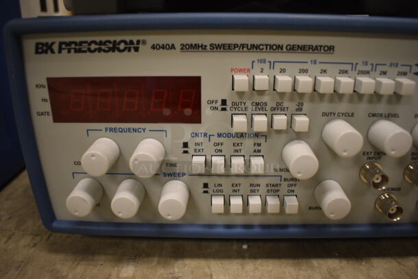 2 BK Precision 4040 20 MHz Sweep / Function Generator. 10.5x12x5. 2 Times Your Bid! (Midtown 2: Room 105) - Image 4 of 8