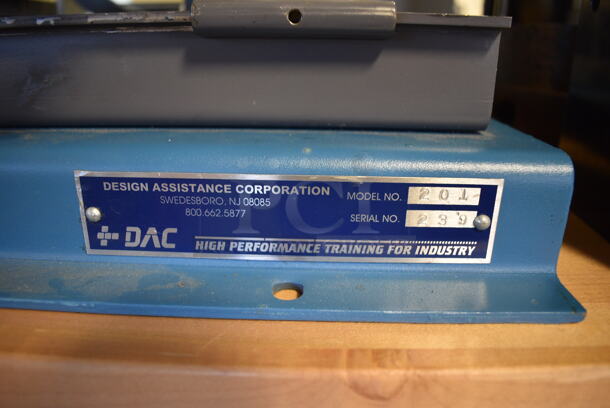 Design Assistance 201 Gray and Blue Metal Countertop Training Unit. 36x16x13. (Midtown 2: Room 130) - Image 3 of 6