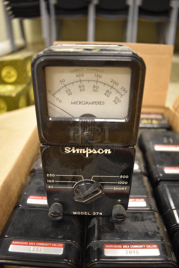 17 Simpson Microamperes Meter. 3x2.5x5.5. 17 Times Your Bid! (Midtown 2: Room 105)