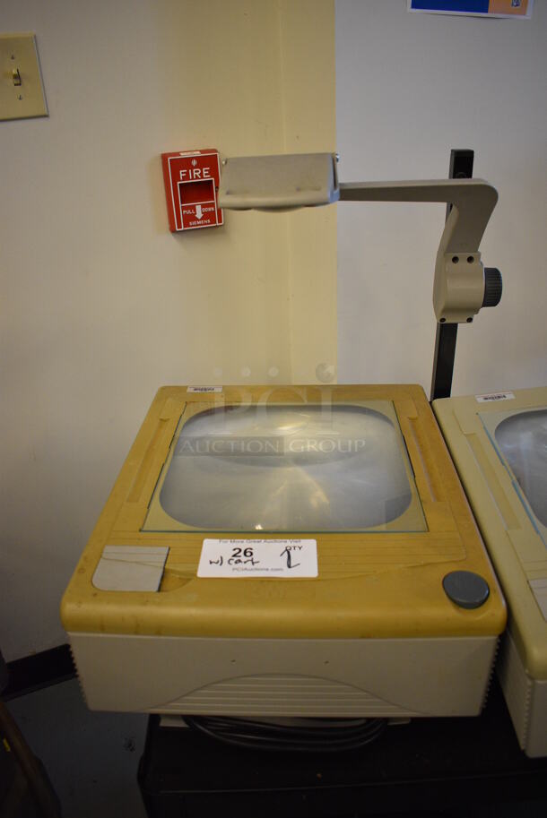 ALL ONE MONEY! Lot of 2 Countertop Projectors and Black 2 Tier Metal AV Cart on Commercial Casters! 15x17x24. Cart 19x25x26 (Midtown 1: Room 122) - Image 3 of 6