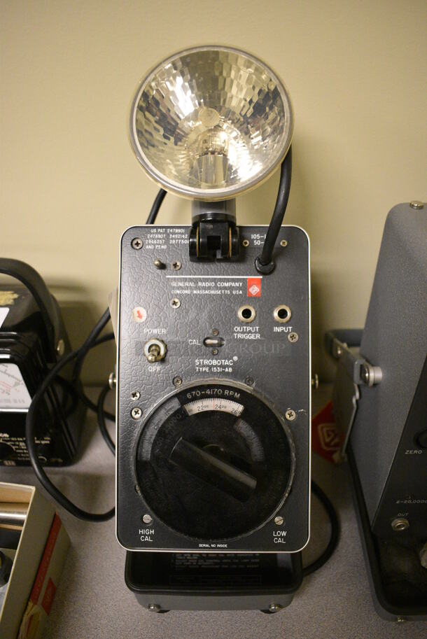 General Radio Strobotac 1531-AB Metal Countertop Tachometer. 5.5x11x15. (Midtown 2: Room 105)