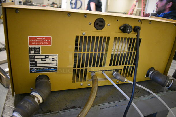 Buehler Duomet II Metal Commercial Countertop Belt Surfacer on Wooden Cart on Commercial Casters. 115 Volts, 1 Phase. 24x24x10.5. Cart 28x24x32 (Midtown 1: Room 122) - Image 9 of 9