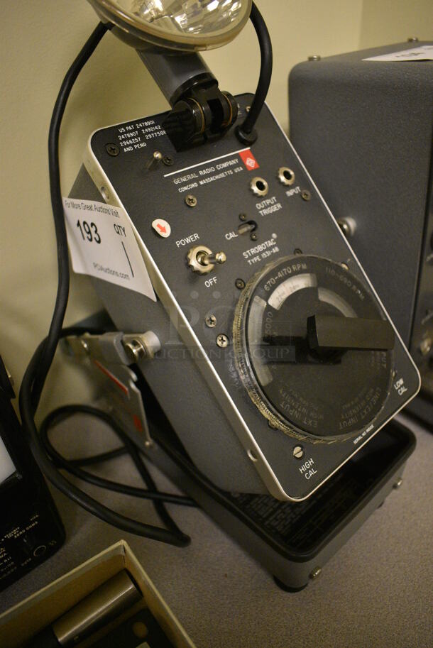 General Radio Strobotac 1531-AB Metal Countertop Tachometer. 5.5x11x15. (Midtown 2: Room 105) - Image 6 of 6