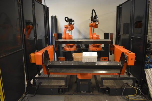 AMAZING! ABB Flex Arc R Metal Commercial Arc Welding Cell w/ 2 ABB IRB 1600 Metal Welding Robots, 2 Miller Axcess 300-DI Welders and Controller. BUYER MUST REMOVE - Winning bidder must schedule a pick up appointment between 5/3/21 - 5/7/21 to pick up this item and work with PCI to complete the necessary COVID approval process. 110x135x100 (Midtown 1: Room 122) - Image 2 of 12
