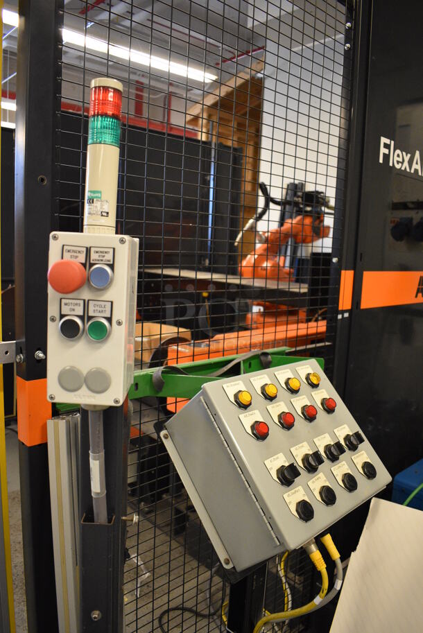 AMAZING! ABB Flex Arc R Metal Commercial Arc Welding Cell w/ 2 ABB IRB 1600 Metal Welding Robots, 2 Miller Axcess 300-DI Welders and Controller. BUYER MUST REMOVE - Winning bidder must schedule a pick up appointment between 5/3/21 - 5/7/21 to pick up this item and work with PCI to complete the necessary COVID approval process. 110x135x100 (Midtown 1: Room 122) - Image 4 of 12