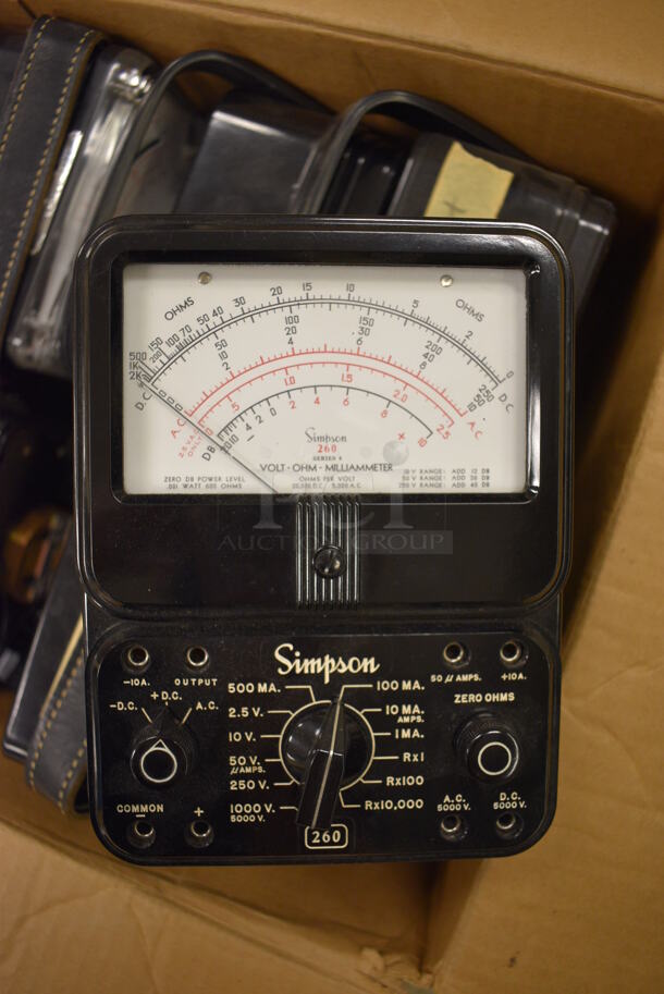 6 Ohmmeter; Triplett and Simpson. 5.5x3x7.5, 5x3x7. 6 Times Your Bid! (Midtown 2: Room 105) - Image 5 of 7