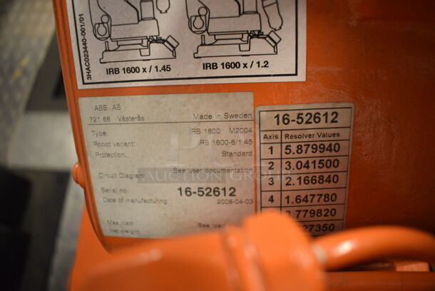AMAZING! ABB Flex Arc R Metal Commercial Arc Welding Cell w/ 2 ABB IRB 1600 Metal Welding Robots, 2 Miller Axcess 300-DI Welders and Controller. BUYER MUST REMOVE - Winning bidder must schedule a pick up appointment between 5/3/21 - 5/7/21 to pick up this item and work with PCI to complete the necessary COVID approval process. 110x135x100 (Midtown 1: Room 122) - Image 10 of 12