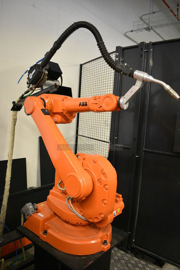 AMAZING! ABB Flex Arc R Metal Commercial Arc Welding Cell w/ 2 ABB IRB 1600 Metal Welding Robots, 2 Miller Axcess 300-DI Welders and Controller. BUYER MUST REMOVE - Winning bidder must schedule a pick up appointment between 5/3/21 - 5/7/21 to pick up this item and work with PCI to complete the necessary COVID approval process. 110x135x100 (Midtown 1: Room 122) - Image 11 of 12