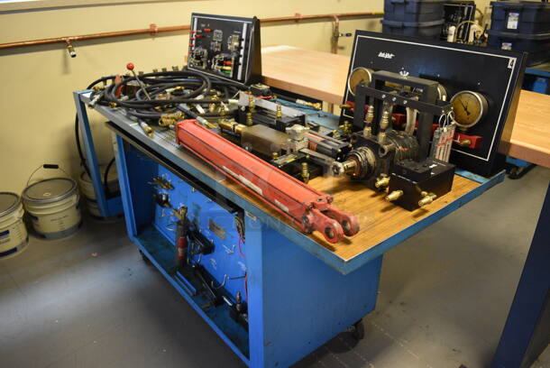 Lab-Volt Model AT-6023/AT-6005 Metal Commercial Portable Training Lab Station on Commercial Casters. 76x30x47. (Midtown 2: Room 130) - Image 8 of 8