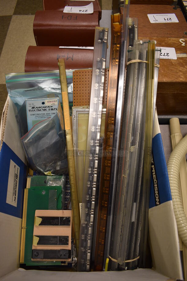 ALL ONE MONEY! Lot of Various Items Including Electronic Parts and Strips! (Midtown 2: Room 105)