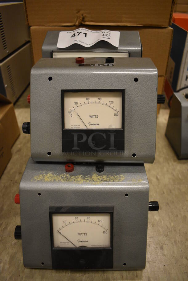 5 Simpson Wattmeter. 6x4x4.5. 5 Times Your Bid! (Midtown 2: Room 105)