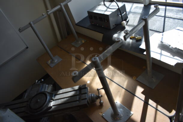4 Gray Metal Tables. 84x18x29. 4 Times Your Bid!(Midtown 1: Room 122) - Image 2 of 2