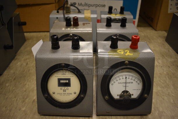 6 Various Units Including Galvanometer, Volts, Amperes and Milliamperes. 4x4x5, 6x4x4.5. 6 Times Your Bid! (Midtown 2: Room 105)