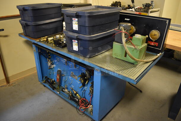 Lab-Volt Model AT-6023/AT-6005 Metal Commercial Portable Training Lab Station on Commercial Casters. 72x28x47. (Midtown 2: Room 130) - Image 2 of 9