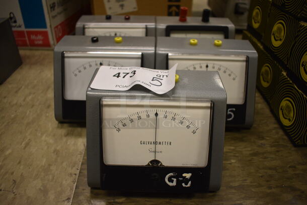 5 Various Units Including Galvanometer and Amperes. 6x5x4.5. 5 Times Your Bid! (Midtown 2: Room 105)