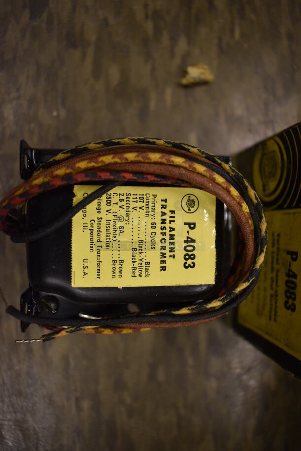 7 Metal P-4083 Filament Transformer. 3.5x3.5x3.5. 7 Times Your Bid! (Midtown 2: Room 105) - Image 2 of 4