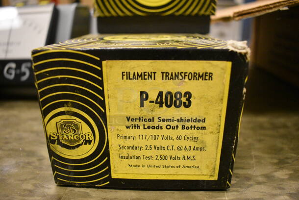 7 Metal P-4083 Filament Transformer. 3.5x3.5x3.5. 7 Times Your Bid! (Midtown 2: Room 105) - Image 4 of 4