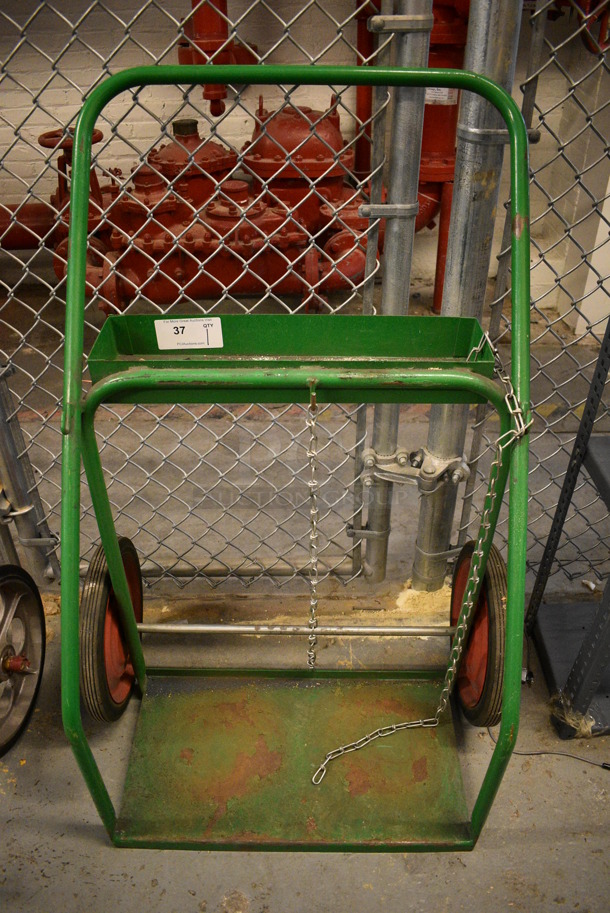 Green Metal Furniture Dolly. 30x20x44. (Midtown 1: Room 122)