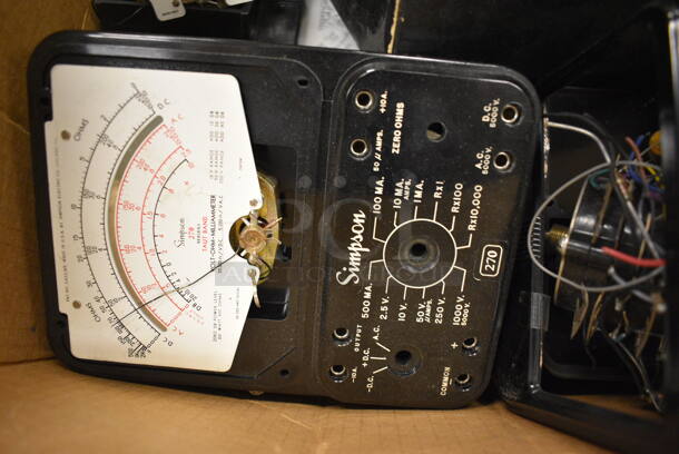 ALL ONE MONEY! Lot of Various Simpson Meters and Coils for Parts! (Midtown 2: Room 105) - Image 4 of 6